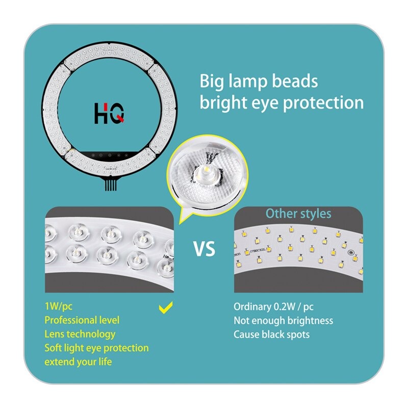 HQ 18 Inch RGB Ring Light tripod LED RingLight Selfie Ring Light HQ 18 Inch RGB Ring Light tripod LED RingLight Selfie Ring Light